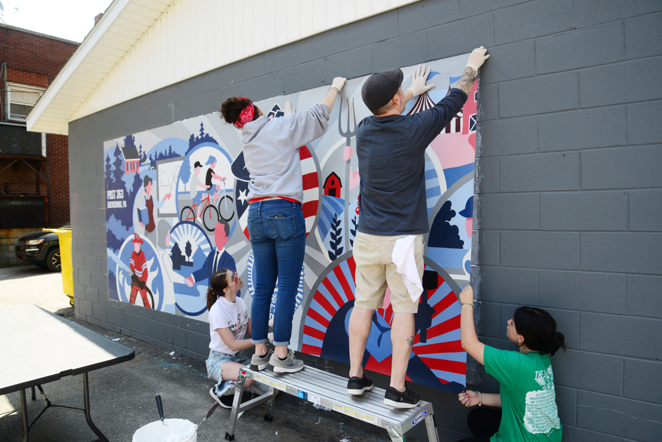 Ebensburg American Legion mural 02 News, Sports, Jobs Altoona Mirror